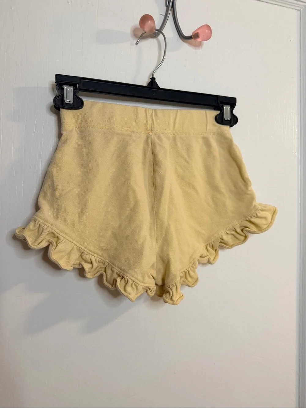 Ralph Lauren Yellow Ruffle Hem Girls' Shorts